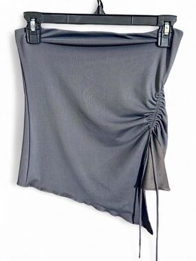 Garage Ruched Tube Top Asymmetrical Size S